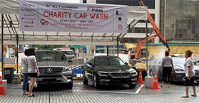 Donation to Roxy Foundation's Charity Car Wash event