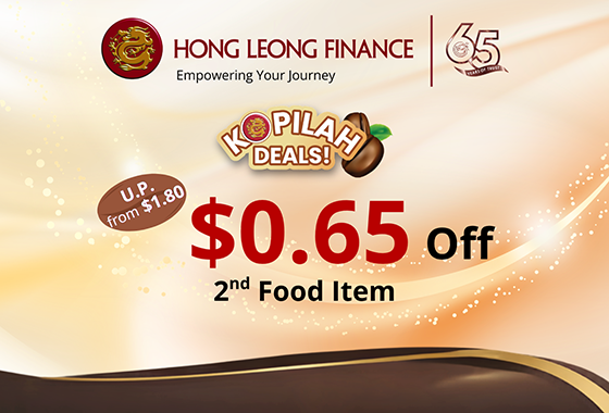 $0.65 off 2nd food item (of equal or lesser value)