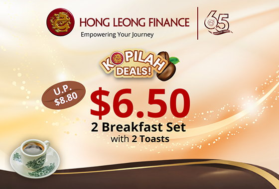 $6.50 2 Breakfast Set with 2 Toasts