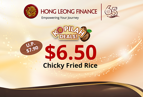 $6.50 Chicky Fried Rice with any main order 