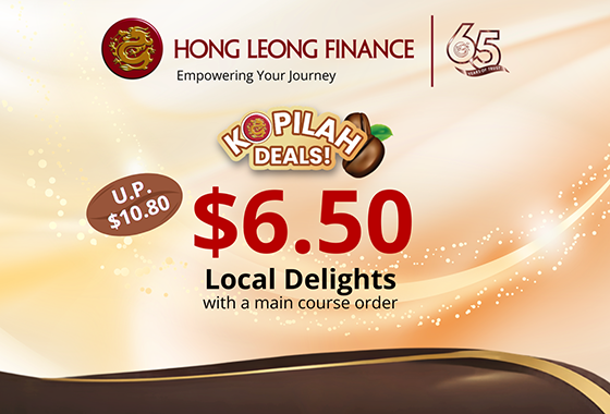 $6.50 Local Delights with a main course order