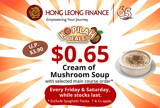 $0.65 Cream of Mushroom Soup