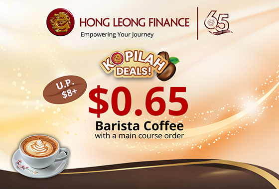 $0.65 Barista Coffee with main course order