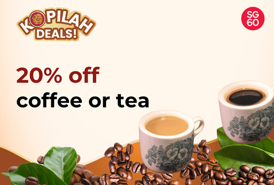 20% Off Coffee or Tea