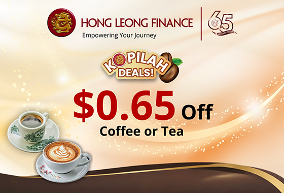 $0.65 Off Coffee or Tea