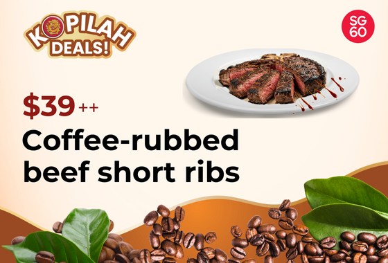 Coffee Rubbed Beef Short Ribs at $39++