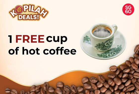 1 Free Cup Hot Coffee